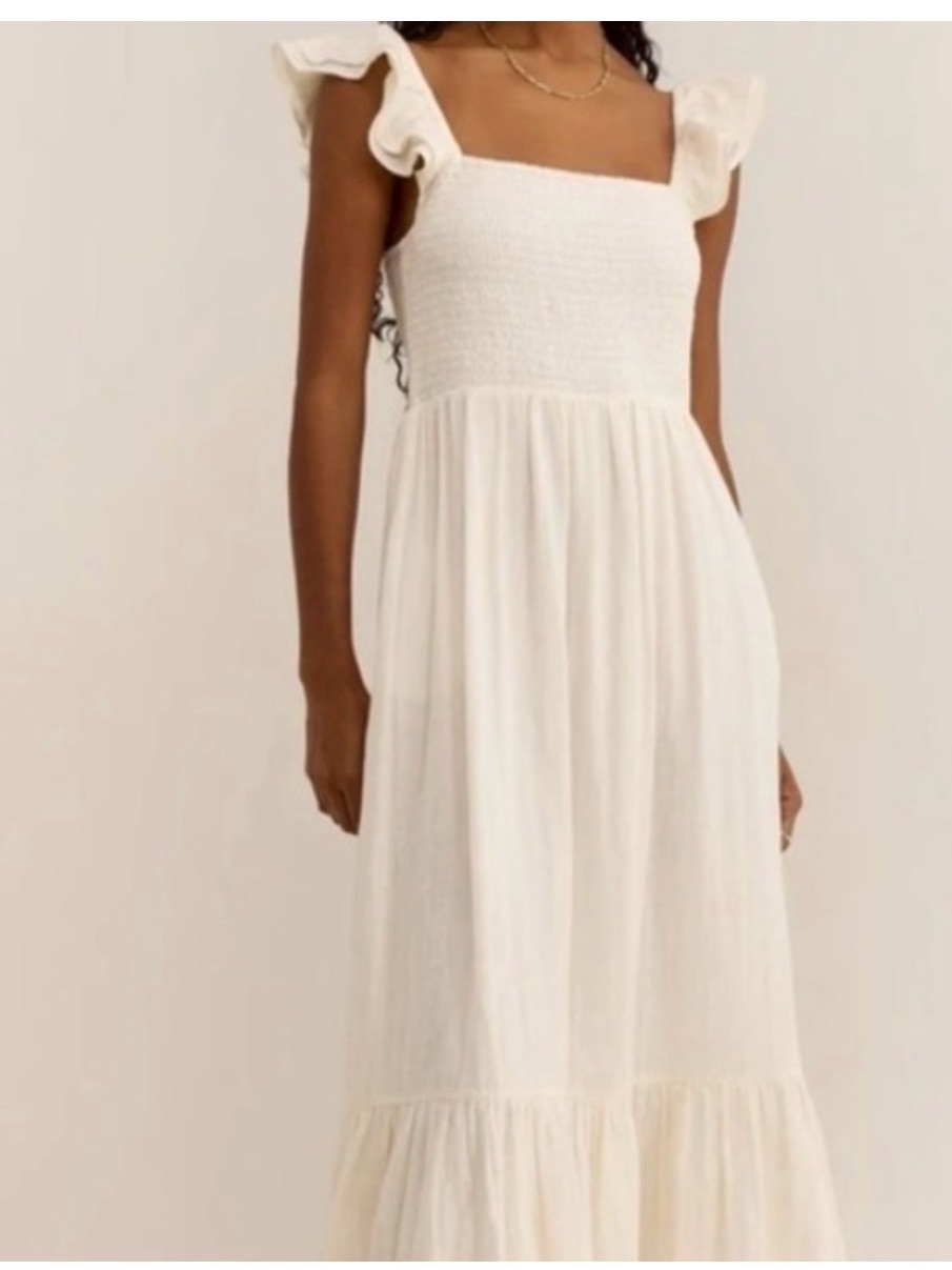 Like New Z Supply Calypso Cream Dress Small